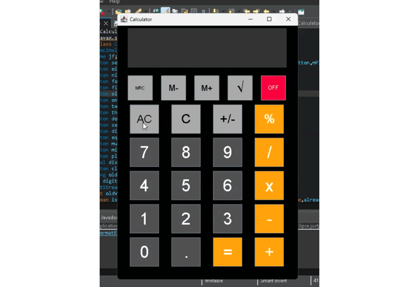 Swing Calculator Version 2